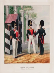 Das Semenovsky-Leibgarderegiment, erstes Viertel des 19. Jahrhunderts