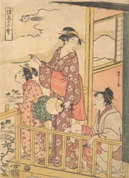 Ein Langschwanzhuhn Onagadori, aus der Serie Zwölf verschiedene Vögel Shocho junikin..., ca. 1791