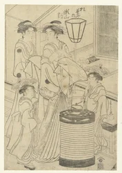 Kurtisane Seyama aus dem Matsubaya-Haus