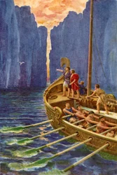 "Hera hat uns einen Piloten geschickt; Lasst uns dem schlauen Vogel folgen"