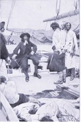 Colonel Brett und der Pirat, aus Howard Pyles Buch der Piraten, veröffentlicht von Harper & Bros, 1921