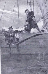 Über die Planke gehen, aus Howard Pyles Buch der Piraten, veröffentlicht von Harper & Bros, 1921