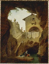 Waschfrauen. Der Brunnen in der Grotte