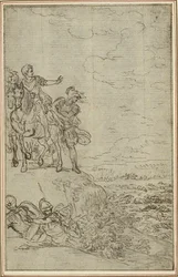 Studie für Lucains "La Pharsale", Canto VII
