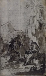 Studie für Vignette in Abbé Dinouarts "Vie du Venerable don Juan de Palafox", S. 391