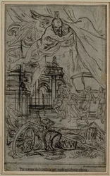 Studie für die Vignette-Frontispiz von Lucretius