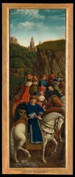 Die gerechten Richter, unteres linkes Panel des Genter Altars