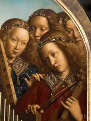 Engelmusiker, Detail vom Genter Altar