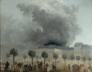 Feuer im Opernhaus des Palais-Royal, 8. Juni 1781, ca. 1781