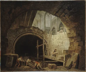 Plünderung der königlichen Gräber in der Basilika von Saint-Denis, Oktober 1793