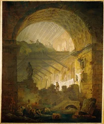 Galerie in Ruinen