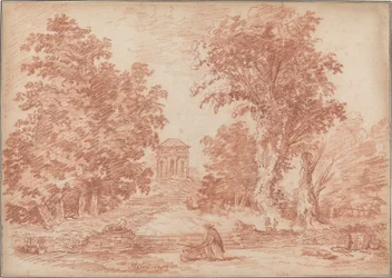Italienischer Park mit einem Tempietto