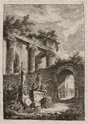 Tafel Drei aus Abende in Rom