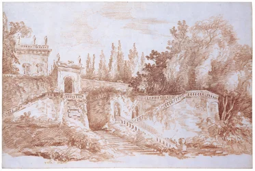 Blick auf die Gärten der Villa Mattei