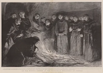 Ein alter Winterbrauch im Franziskanerkloster in Fiesole