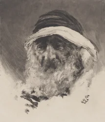 Studie eines arabischen Kopfes, 1895
