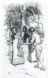 Harriet, von Zigeunern angegriffen (Illustration)