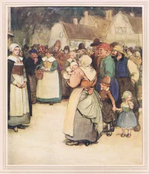 Hester am Fuß des Schafotts