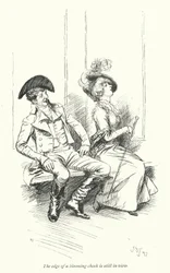 Illustration für Northanger Abbey von Jane Austen (Lithografie)