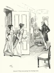 Illustration für Northanger Abbey von Jane Austen (Lithografie)