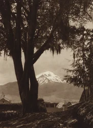 Mexiko: Popocatepetl, gesehen von Amecameca