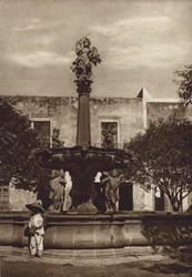 Mexiko: Puebla, Brunnen von San Miguel