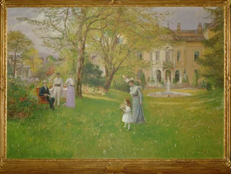 Park einer eleganten Wiener Villa