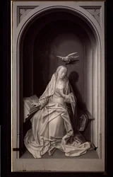 Die Verkündigung der Jungfrau, aus dem Portinari-Triptychon, ca. 1479