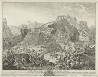 Angriff auf die Bergfestung Colle dell