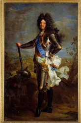 Ganzfigurenporträt Ludwigs XIV. in Rüstung (1630-1715)
