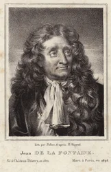 Porträt von Jean de La Fontaine