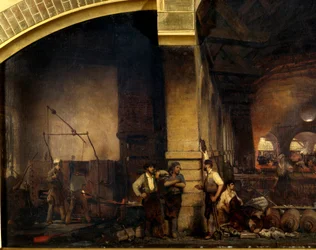 Metallurgie: „Die große Schmiede von Fourchambault“ (Detail)