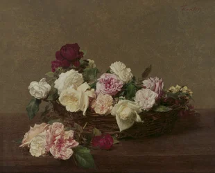 Ein Korb mit Rosen, 1890