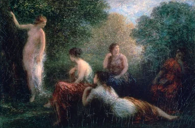 Arkadia, Frau beim Baden