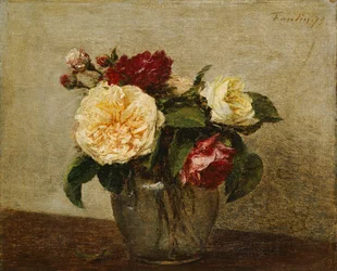 Rote und gelbe Rosen, 1879
