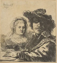 Rembrandt und seine Frau (Kopie)