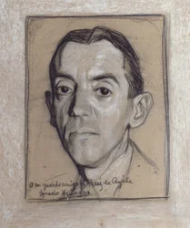 Porträt von Ramon Perez de Ayala (1888–1962), Schriftsteller und Journalist – Zeichnung – Generation von 1914