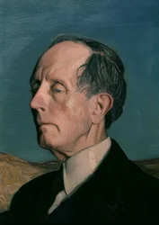 Azorín – Detail. Künstler: Ignacio Zuloaga. Lage: Privatsammlung, Madrid, Spanien