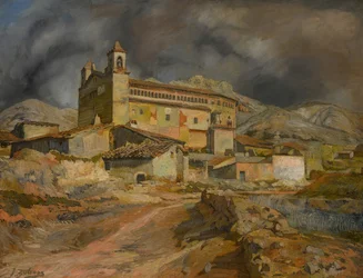 Die Kirche von Maluenda, ca. 1924