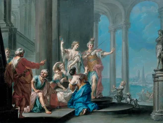 Achilles und die Töchter des Lykomedes