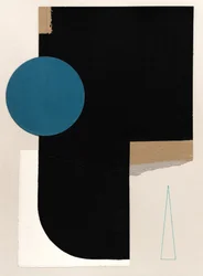 Abstrakte geometrische Collage