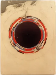 Entwurf einer suprematistischen Bemalung für Porzellan