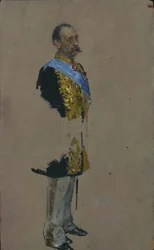 Porträt von Graf Dmitry Andreyevich Tolstoy 1823-1889, 1885