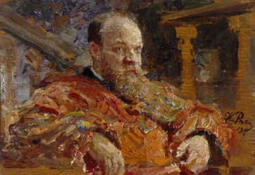 Porträt von Pavel Viktorovich Delarov 1851-1913, 1910