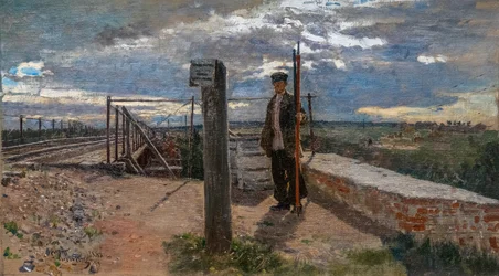 Eisenbahnarbeiter in Khotkovo