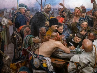 Die Saporoger Kosaken schreiben dem türkischen Sultan einen Brief