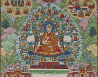 Detail (Qianlong-Kaiser als Manjusri, der Bodhisattva der Weisheit, Qing-Dynastie)
