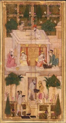 Bücher machen in einem Garten