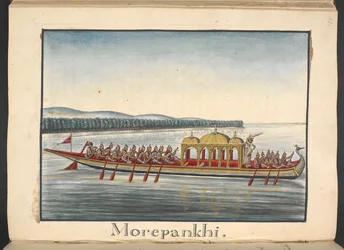 Ein Pfauenboot