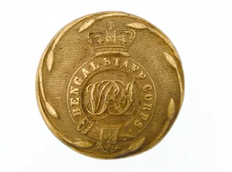 Knopf, Bengal Staff Corps, 1861-1876